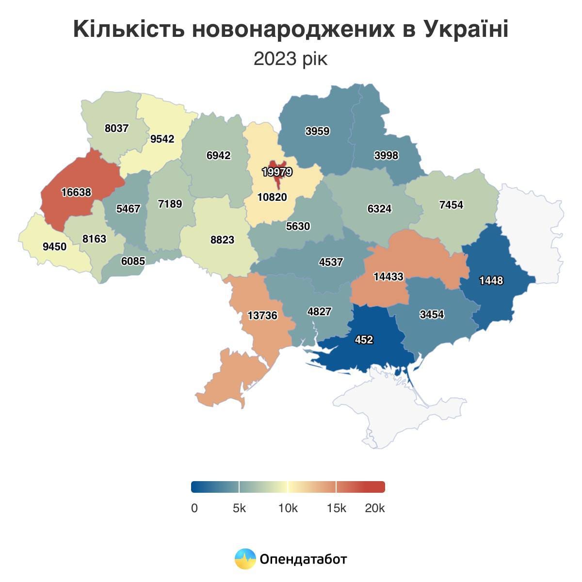 Одещина увійшла в топ-лідерів серед українських регіонів по народжуваності в 2023